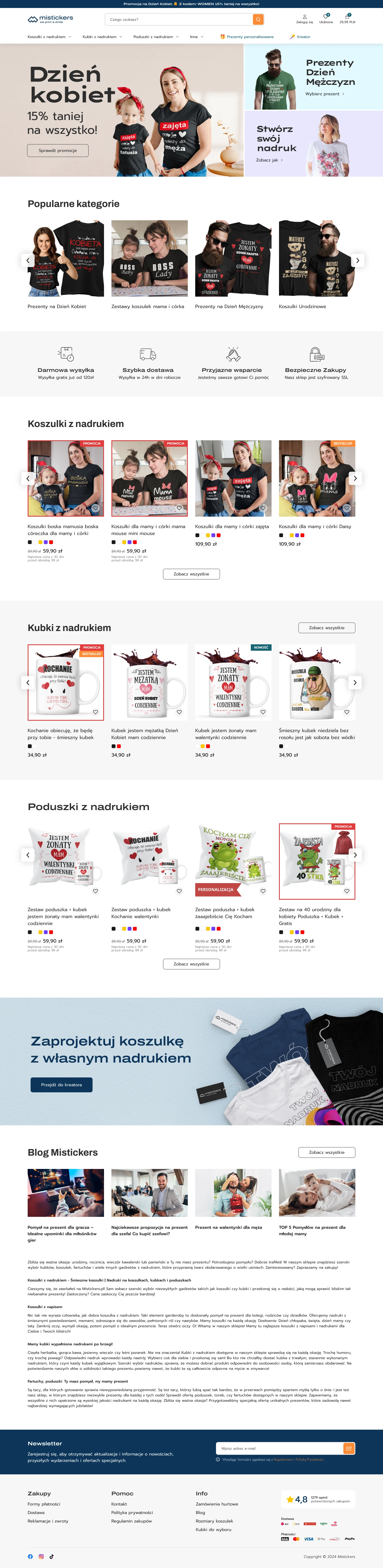 Mistickers.pl – 300% Revenue Growth by Fixing What Was Broken in the Purchase Flow — website00001