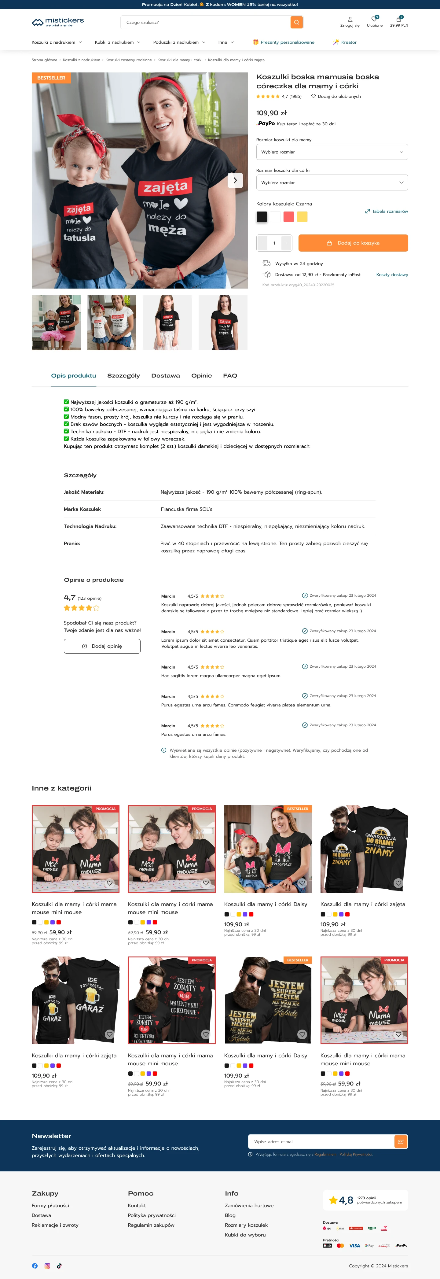 Mistickers.pl – 300% Revenue Growth by Fixing What Was Broken in the Purchase Flow — website00003